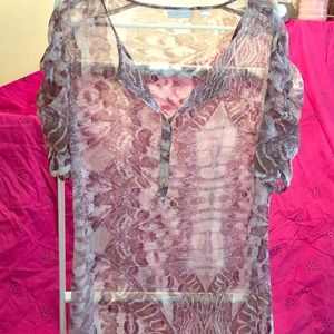 Seer print tunic